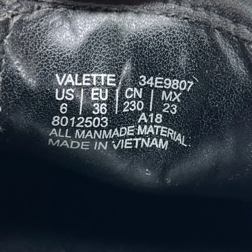 Calvin Klein Women's Size 6 Valette Black CK All Over‎ Print Slip On Sneakers